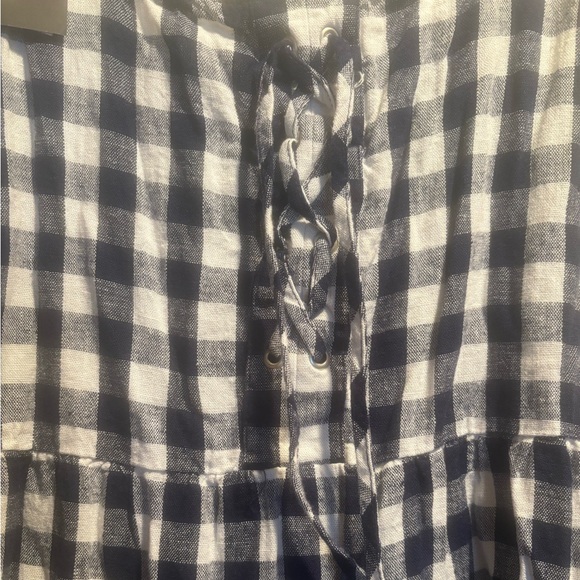 NWT Who What Wear Blue Gingham Dress READY TO SHIP - Picture 6 of 8